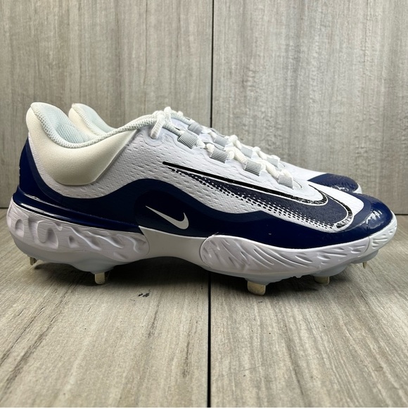 NEW Nike Alpha Huarache Elite 4 Low Metal Baseball Cleat fd2745-103 Mens Size 13 - Picture 3 of 9